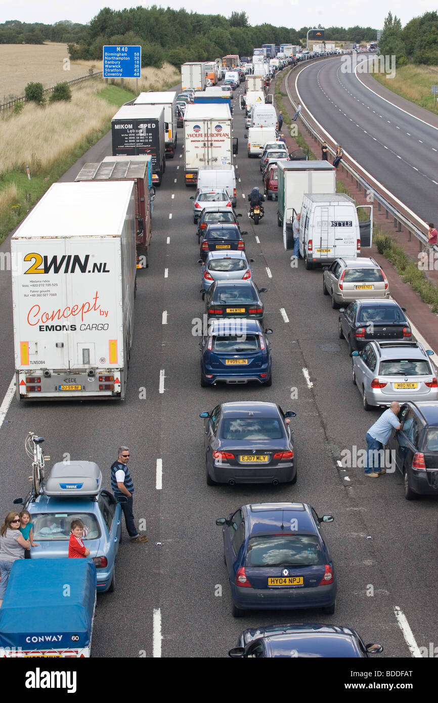 Road Traffic Accident On The M40 Stock Photo Alamy