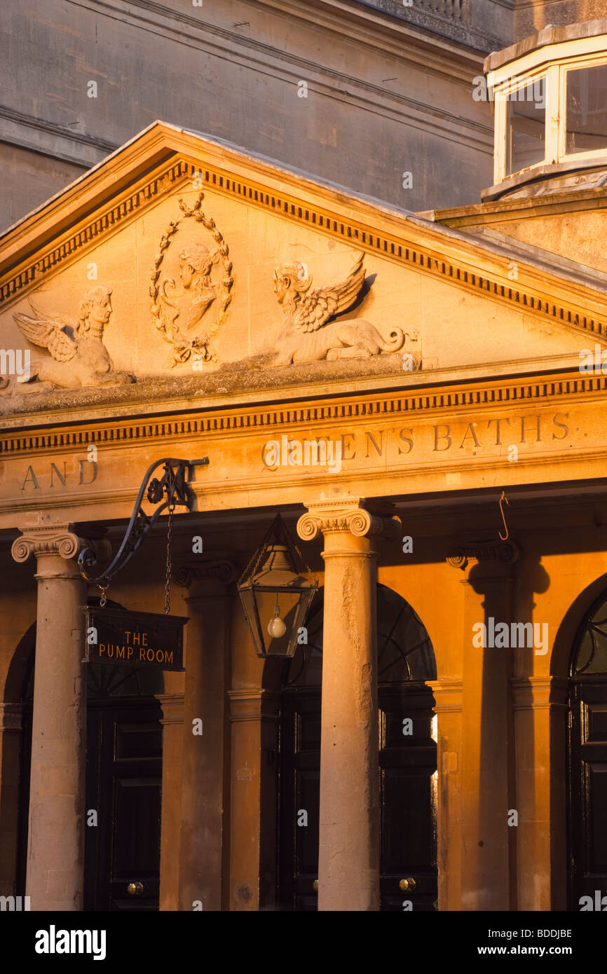 Pump House Roman Baths Bath Avon England Stock Photo Alamy