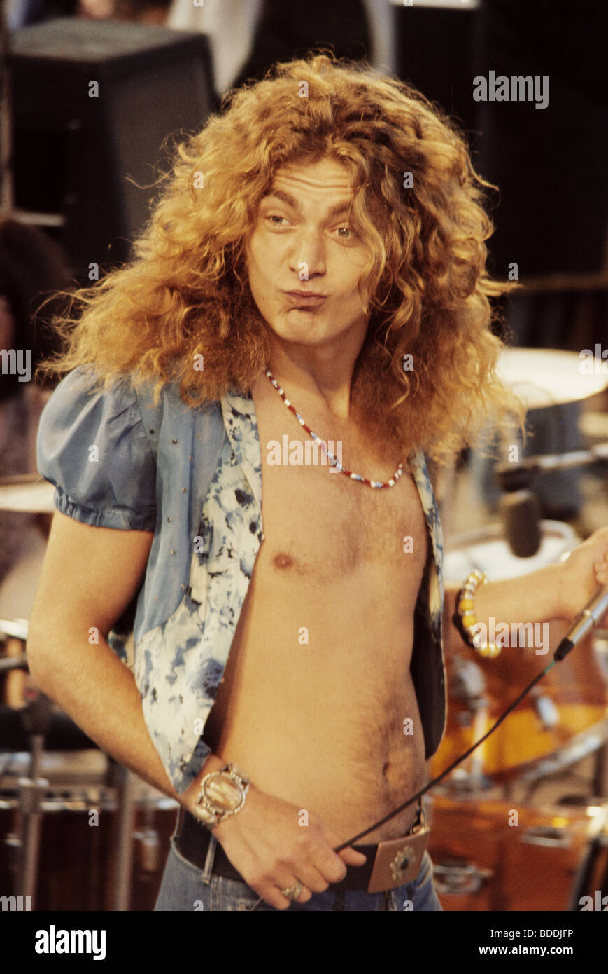 LED ZEPPELIN - Robert Plant about 1975 Stock Photo