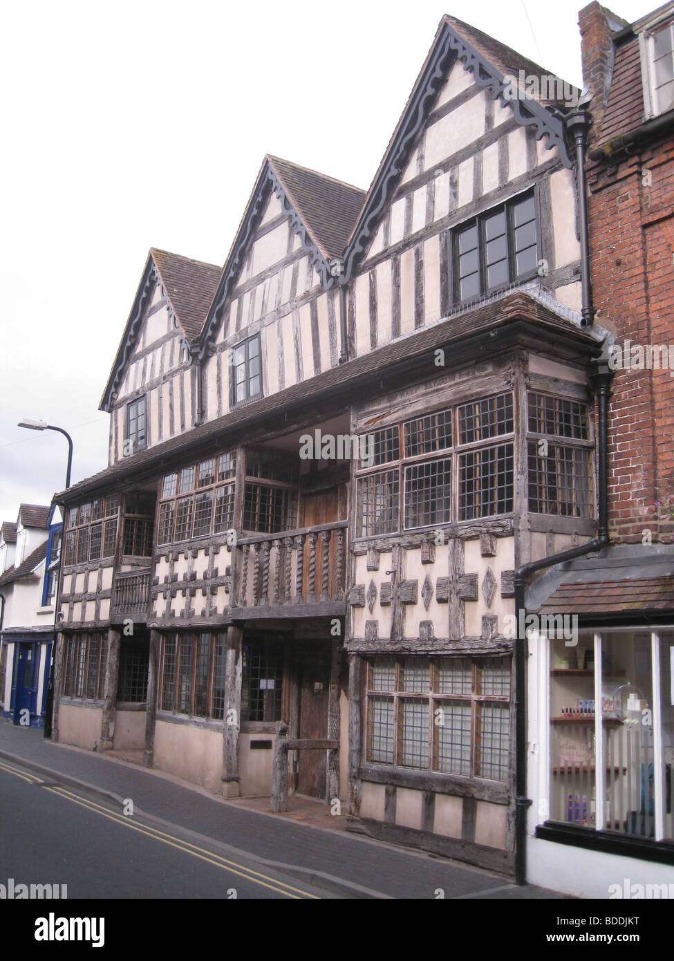 MUCH WENLOCK, Shropshire, England Raynalds Mansion in the high street