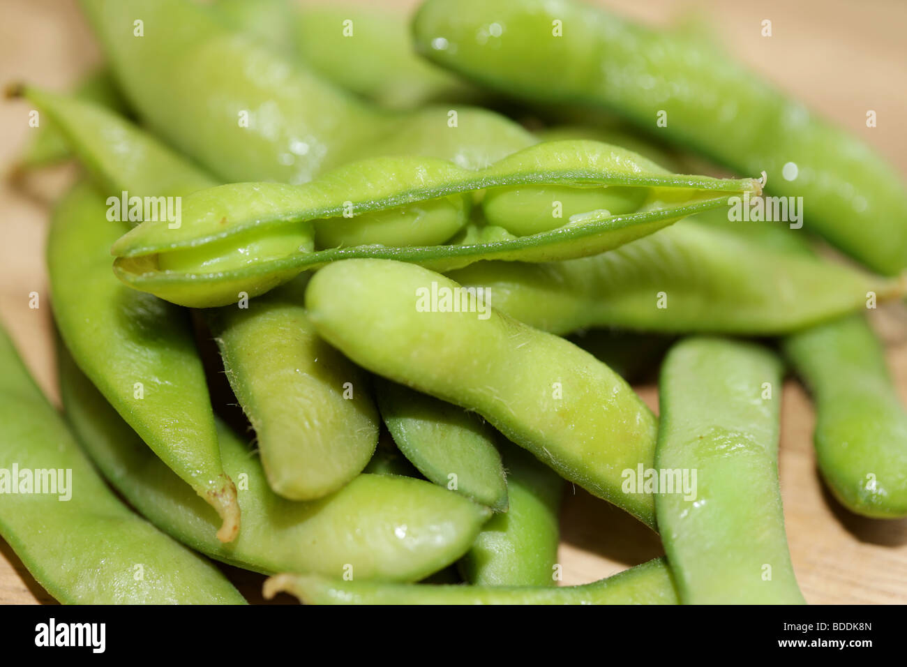 Whole Edamame Beans Stock Photo Alamy