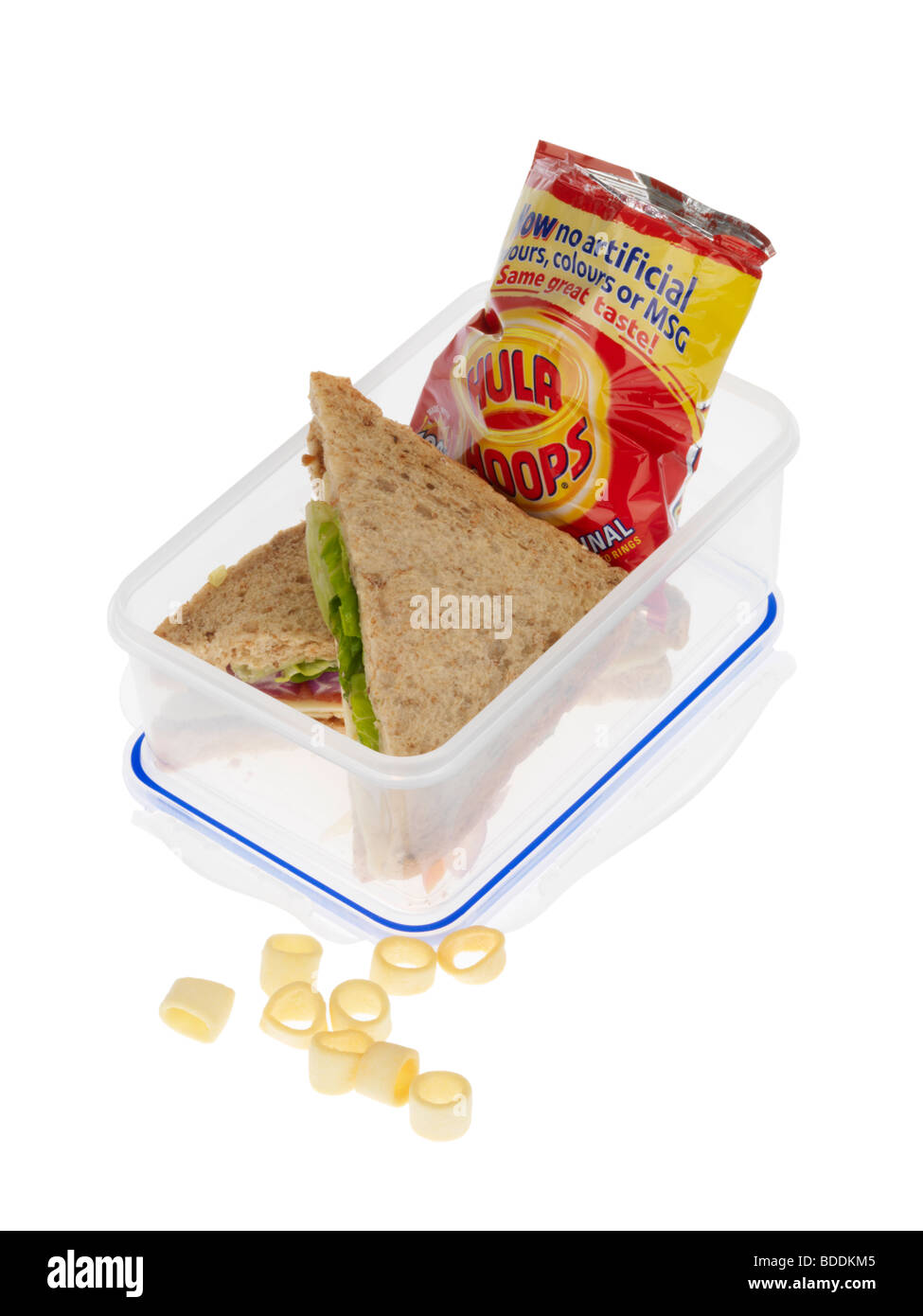 Sandwich and crisps lunchbox Cut Out Stock Images & Pictures Alamy
