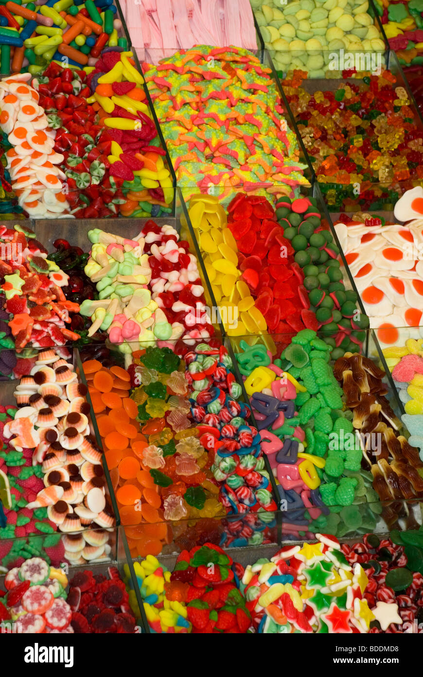 Zuccherini colorati candy, Assort vari dolci caramelle Foto stock - Alamy