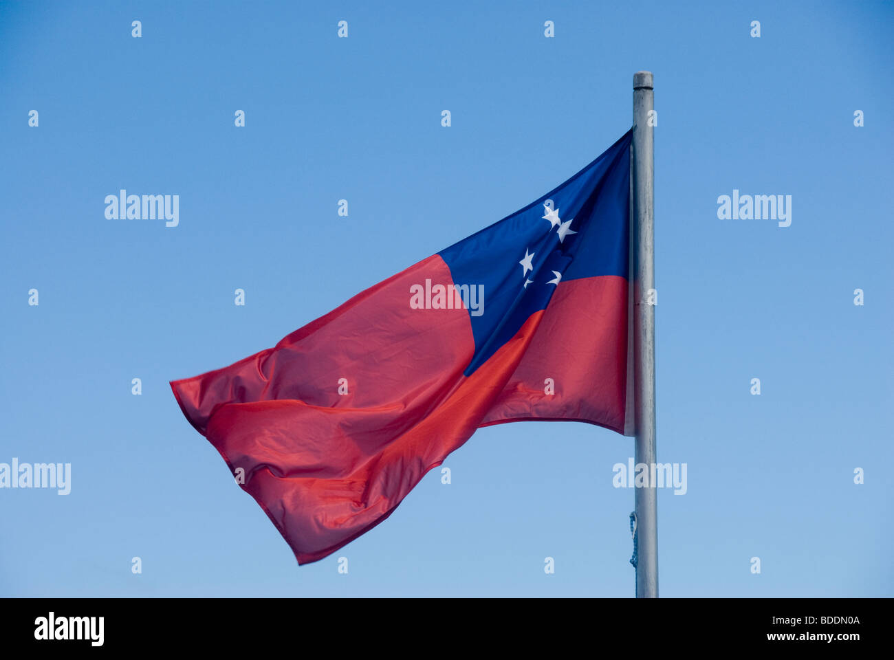 Samoan Flag Stock Photo - Alamy