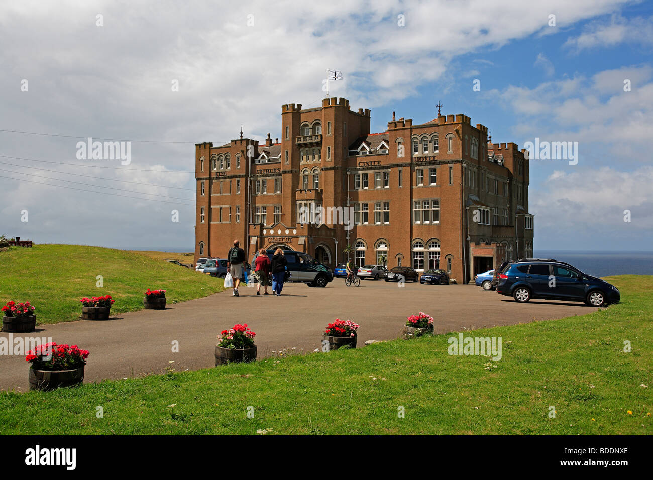 2557. King Arthur's Castle Hotel, Tintagel, Cornwall Stock Photo