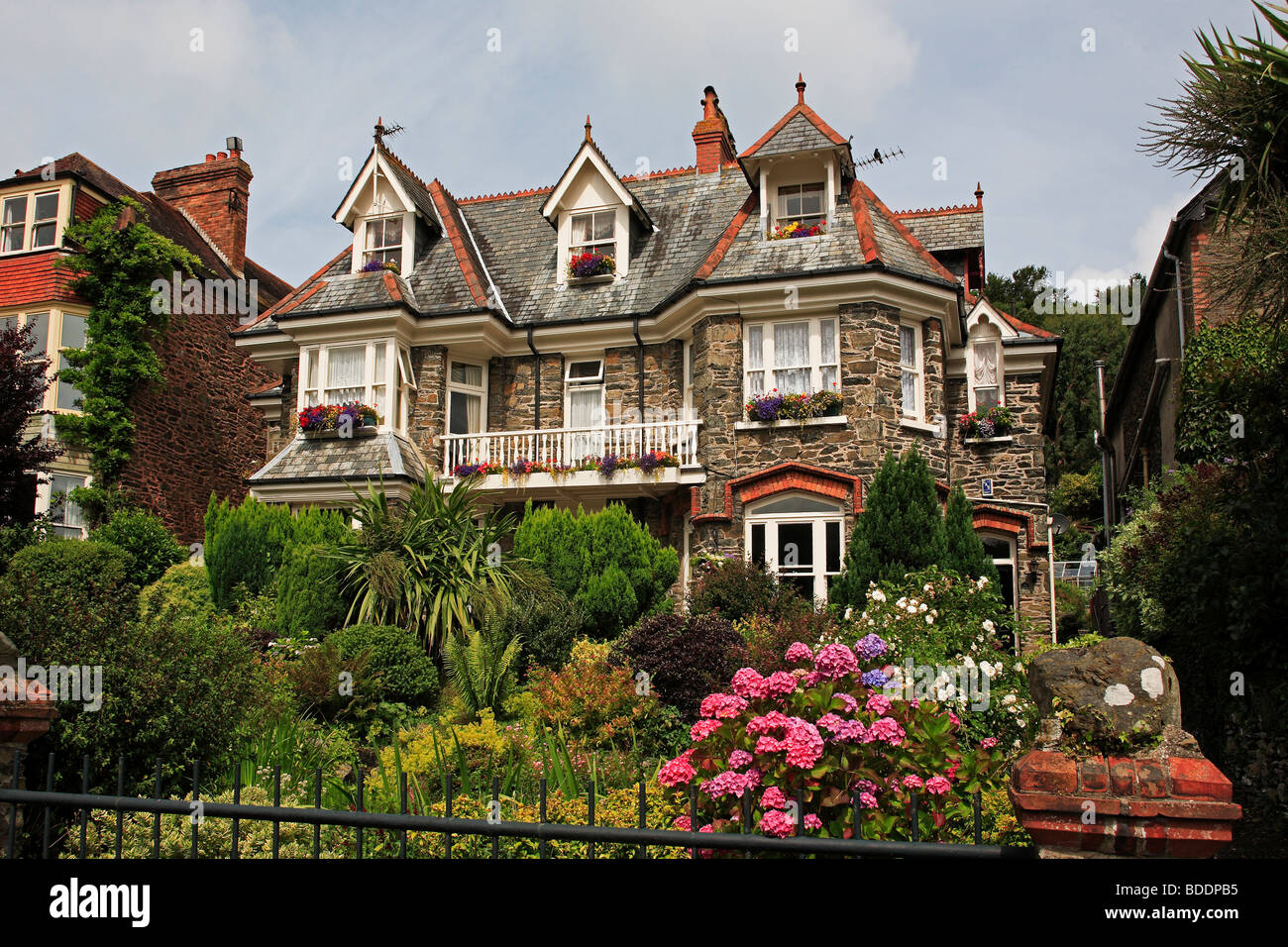 2659. Typical house, Lynton, Devon Stock Photo