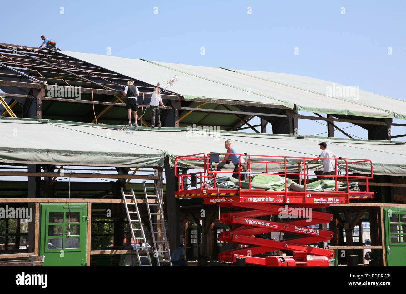 October Fest Build The buildup phase of the of the Oktoberfest site, over two months ...