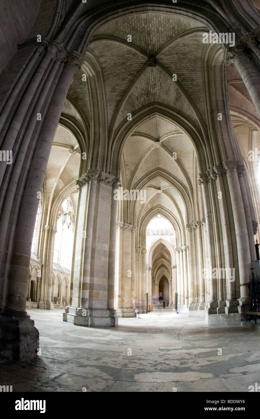 Cathedral in Troyes, France. Stock Photo