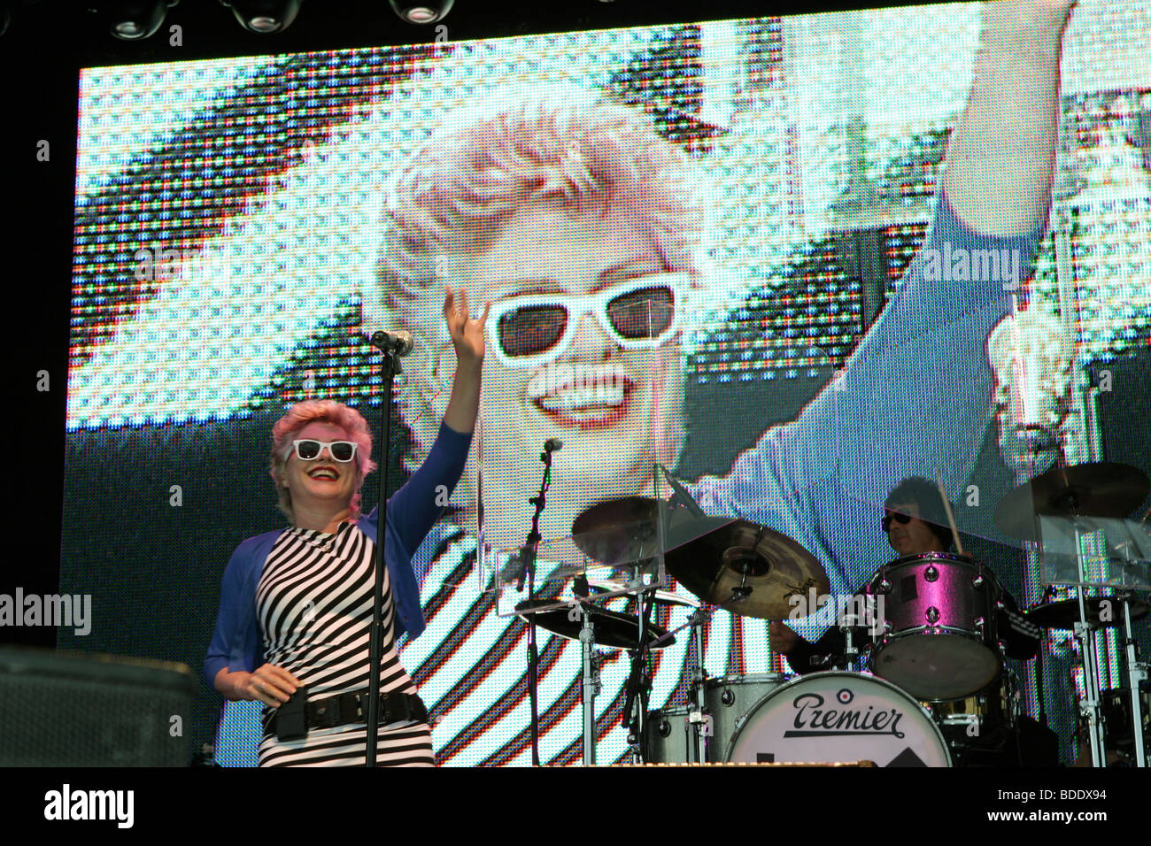 Blondie in concert. Stock Photo