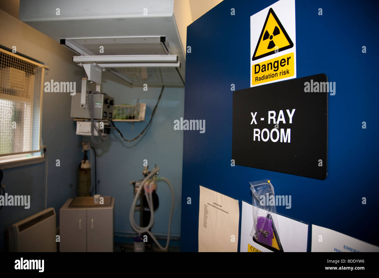 X Ray Room in a Veterinary Clinic Stock Photo