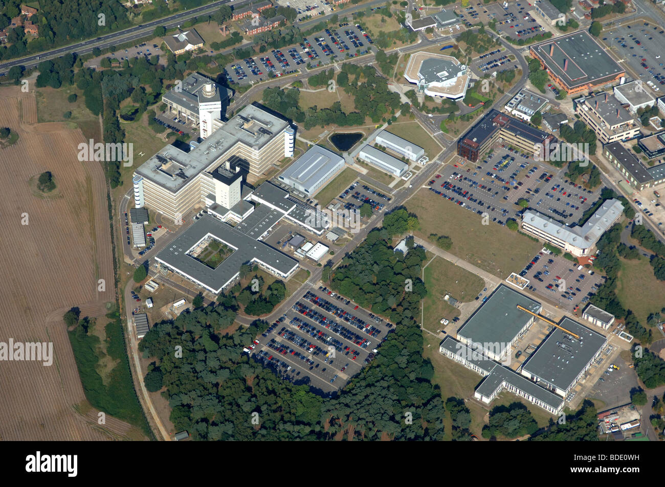 aerial view BT Martlesham Heath Adastral Park site Stock Photo Alamy
