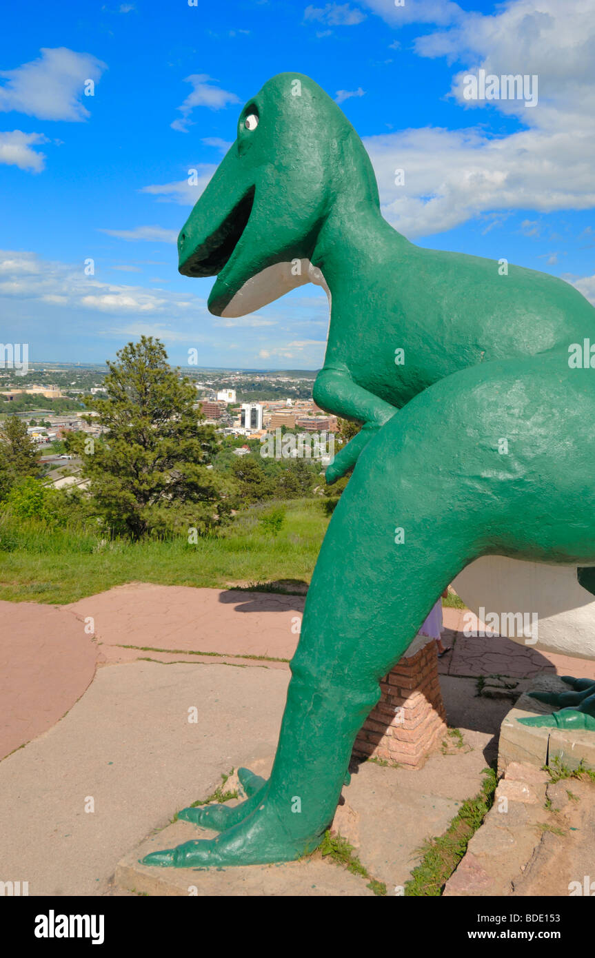 Dinosaur Park is a tourist attraction in Rapid City, South Dakota, United States. Stock Photo