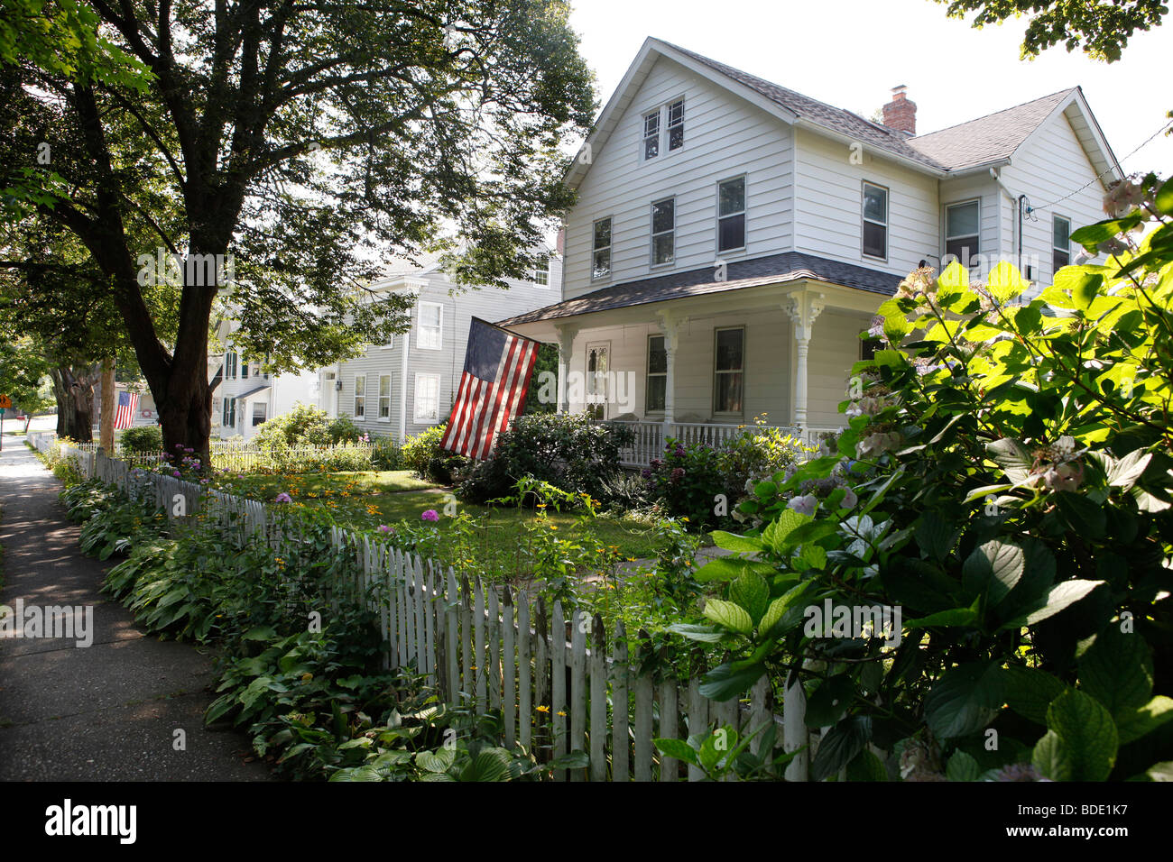 Houses, Sag Harbor, Long Island, New York Stock Photo Alamy