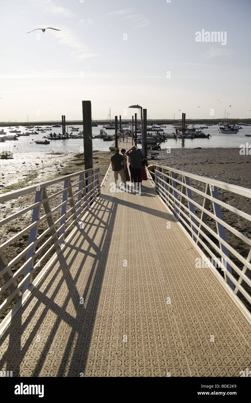 Mersea island west mersea coastal view jettys sailing,watersports Stock