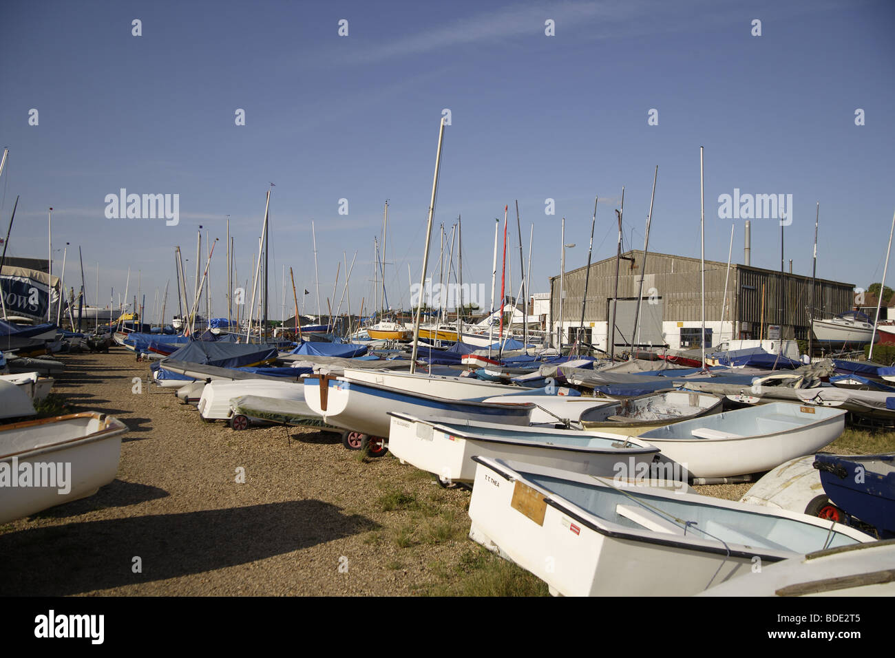 Mersea island west mersea coastal view jettys sailing,watersports Stock