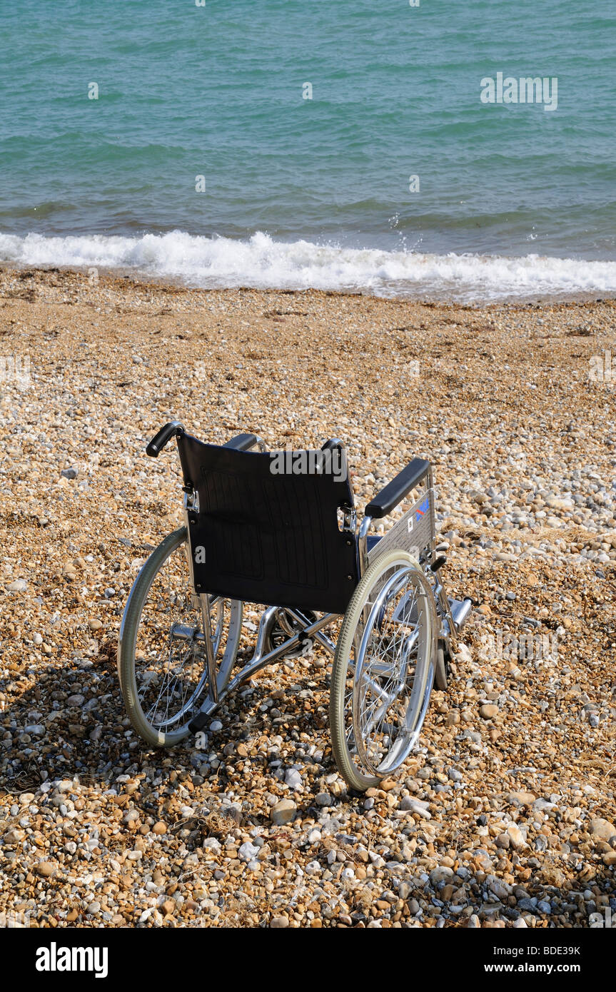 Beach wheelchairs hires stock photography and images Alamy