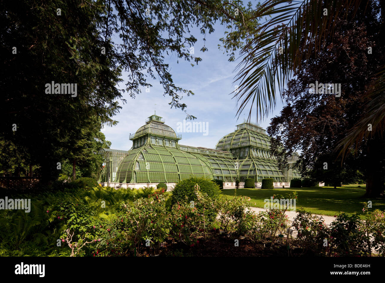 Palm house, Schönbrunn Palace, Vienna, Austria Stock Photo