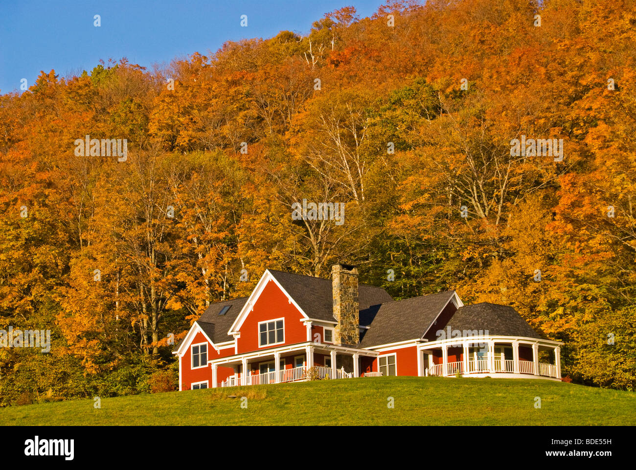 Vermont in the fall season Stock Photo