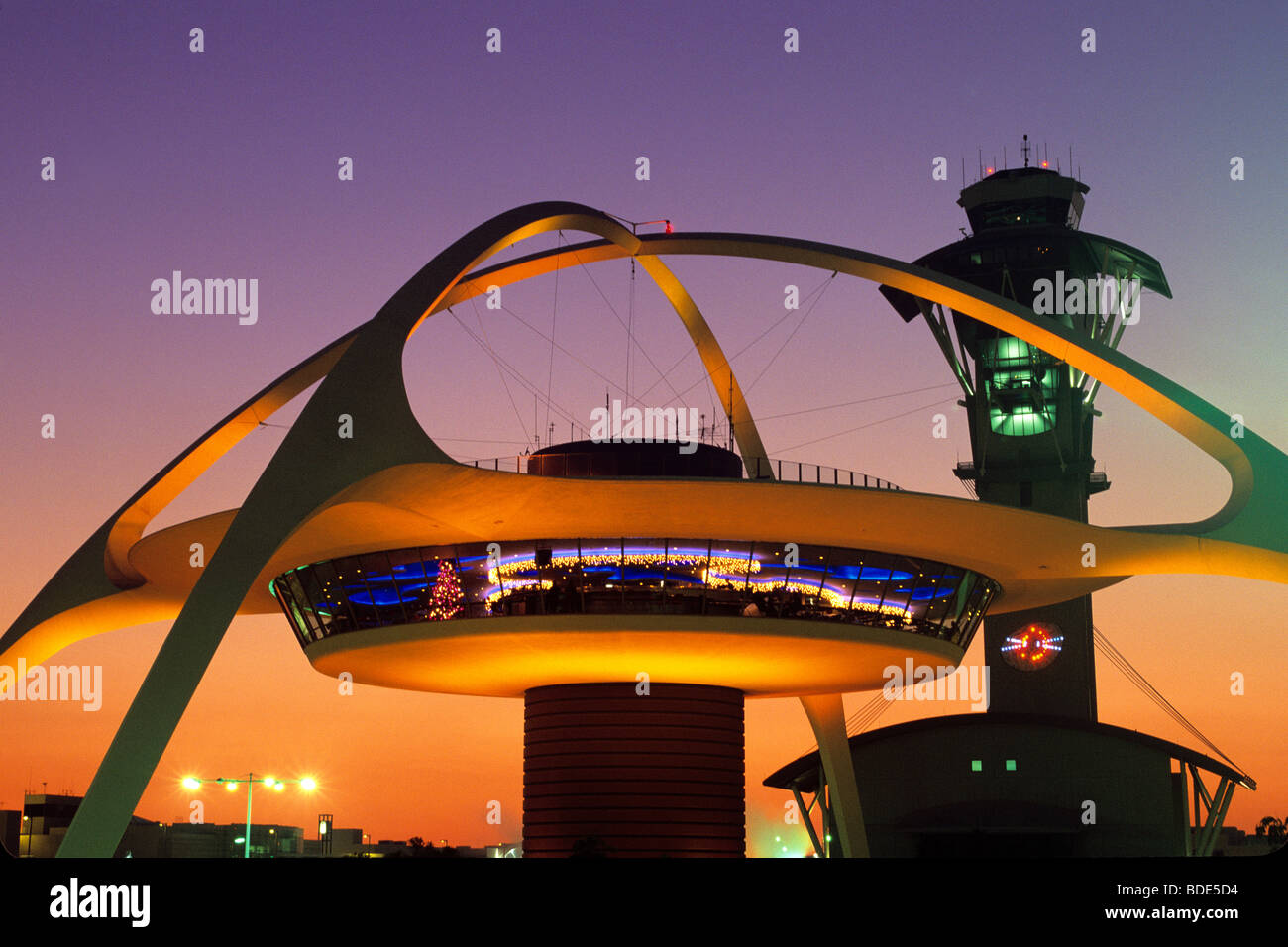 Theme Building at  LAX Stock Photo