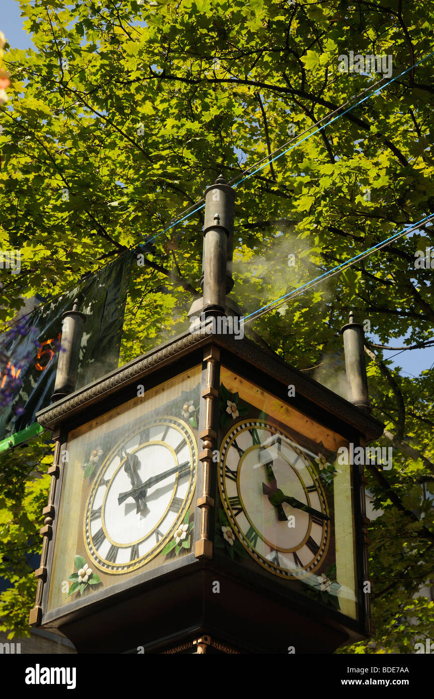 The Steam Clock in Gastown in Vancouver, British, Columbia, Canada