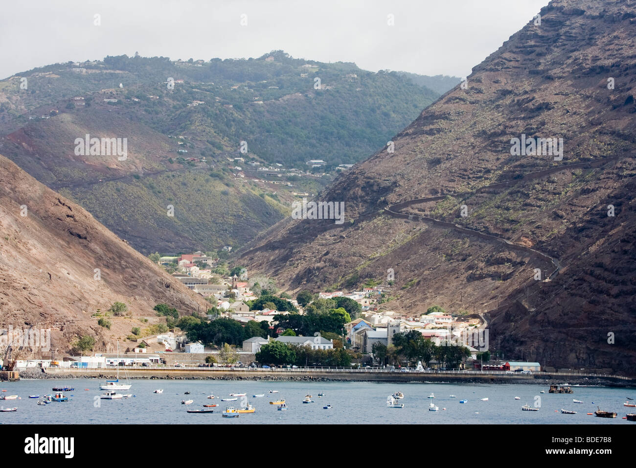 Coastal Views from Sea of St Helena Island South Atlantic Ocean Stock ...