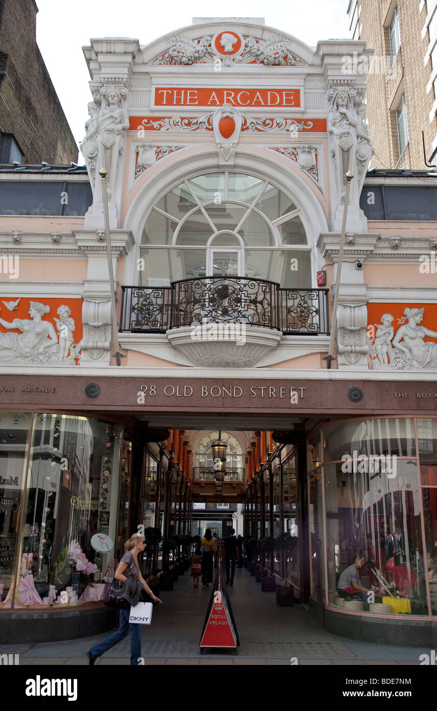 The Arcade, Bond Street, central London Stock Photo - Alamy