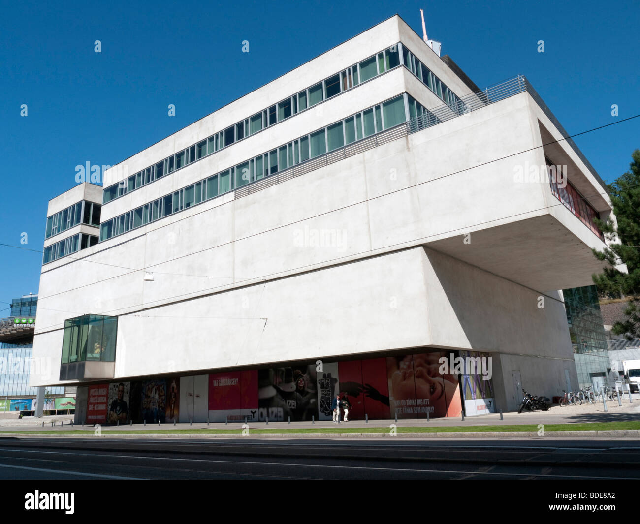 Exterior view of new Varldskulturmuseet or World Cultures Museum in Gothenburg Sweden August 2009 Stock Photo