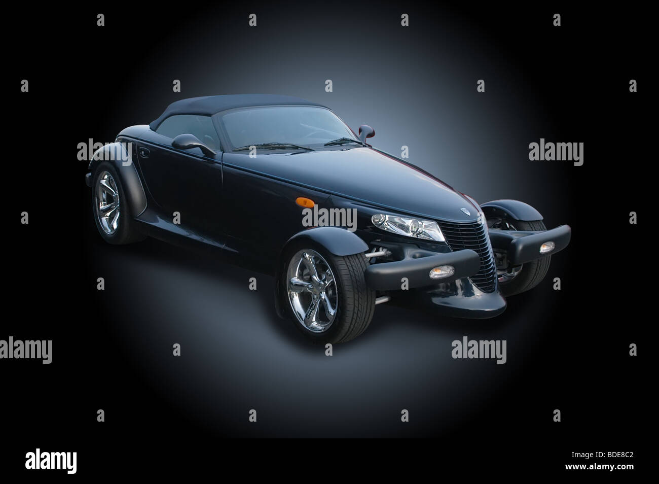 2001 Chrysler Prowler Black Stock Photo