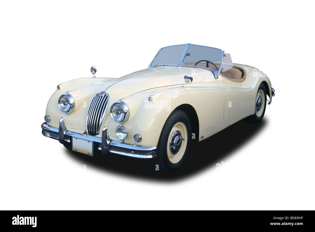 RAE Models 1/43 – Jaguar XK140 Coupé Beige (GSK030) – Miniature Métal Blanc