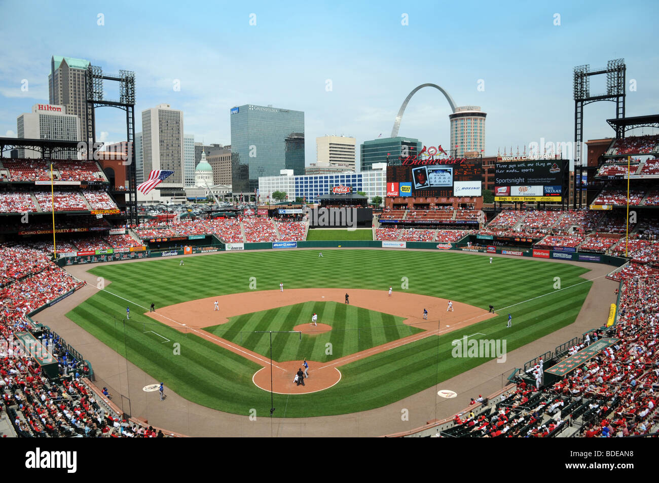 File photo taken on May 2, 2023, shows the St. Louis Cardinals' home  ballpark Busch Stadium in St. Louis, Missouri. (Kyodo)==Kyodo Photo via  Credit: Newscom/Alamy Live News Stock Photo - Alamy