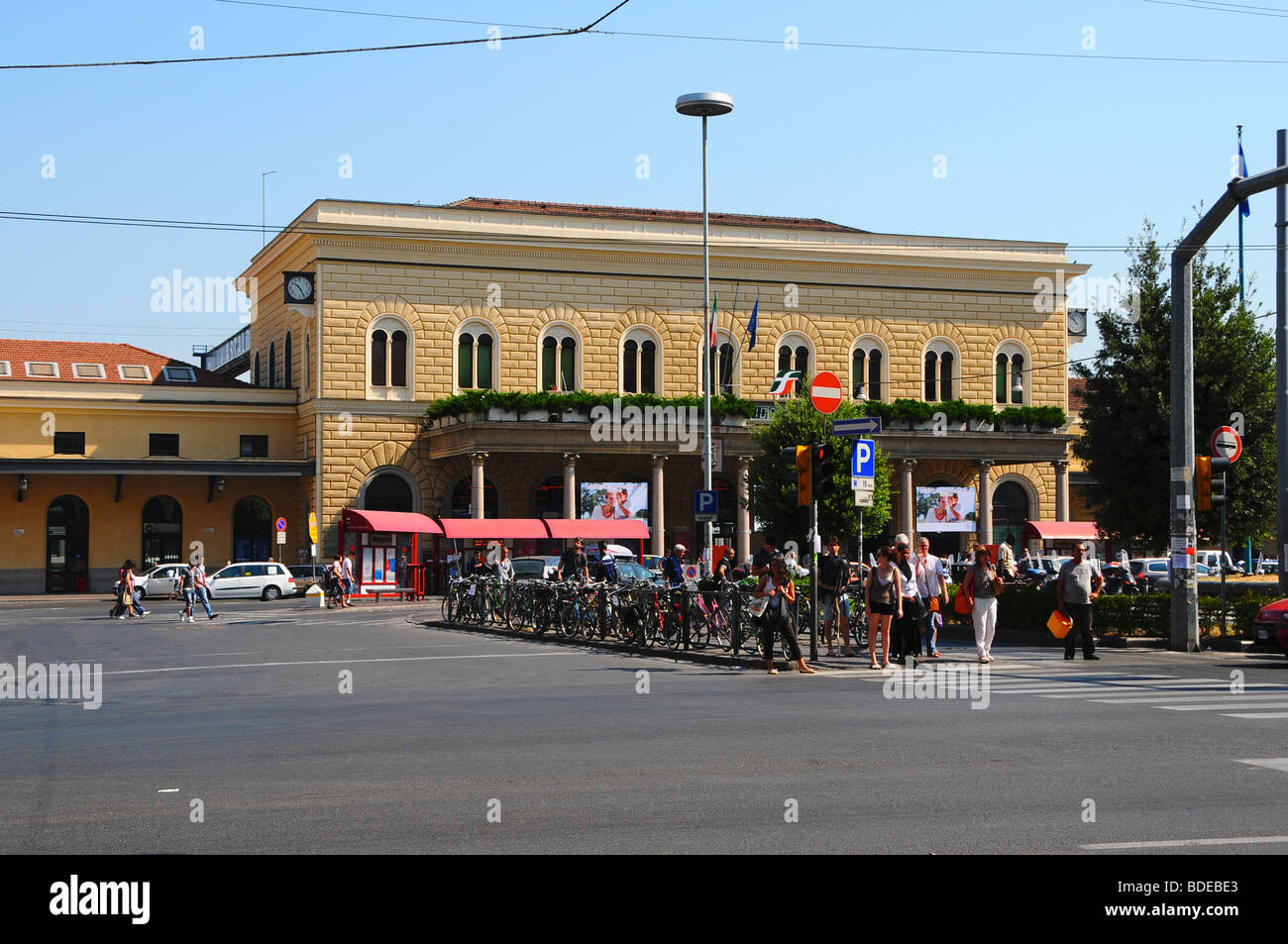 Train station in Bologna, Italy Stock Photo