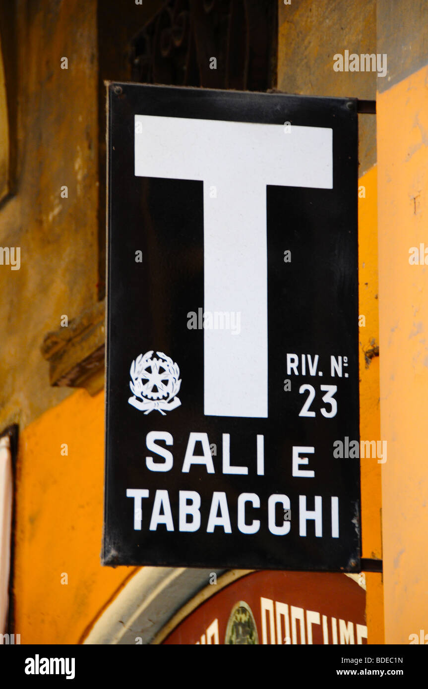 Tabacchi / tobacconist shop in Modena, Italy Stock Photo