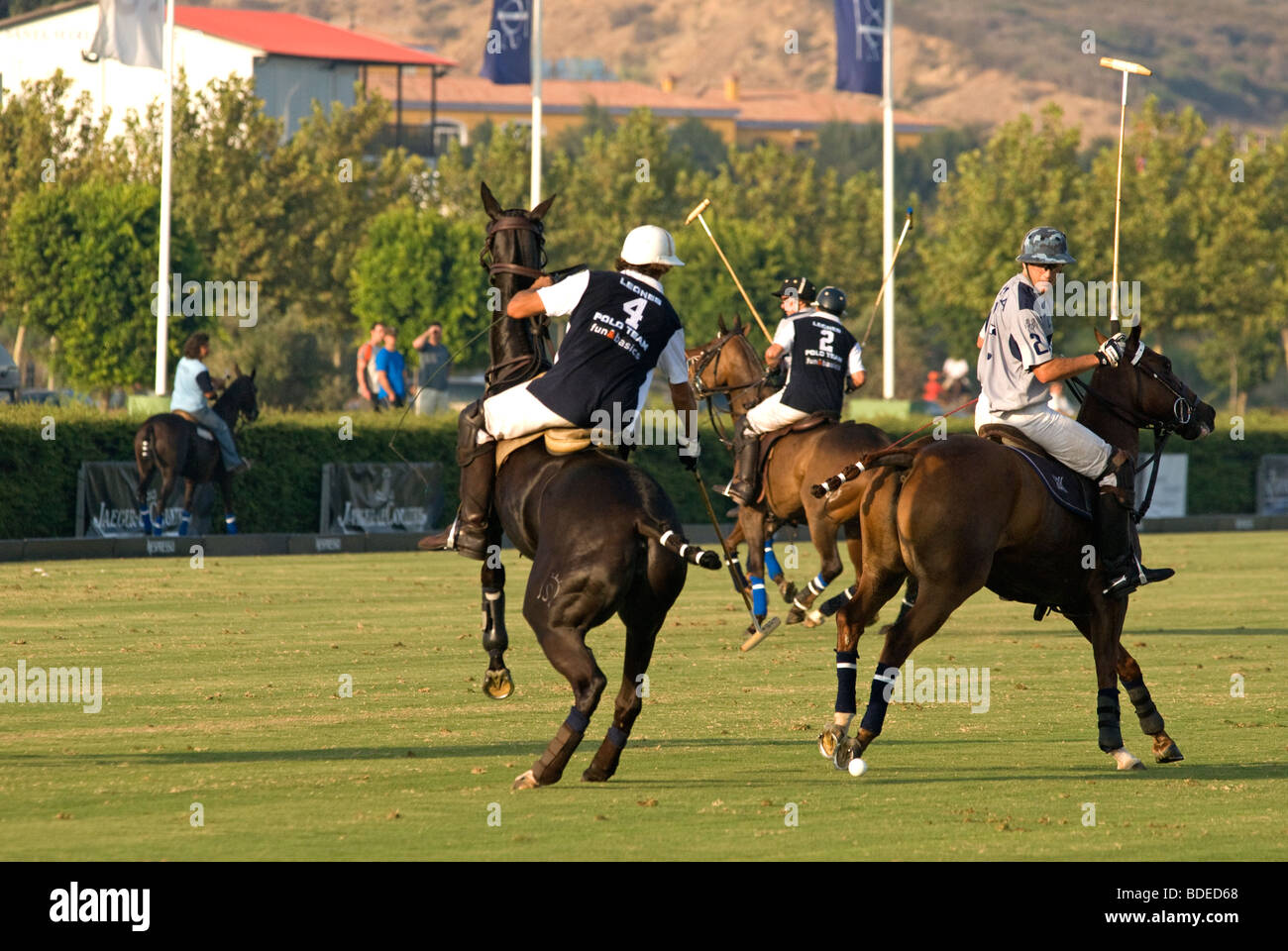Polo players in action, Santa Maria Polo clu, Sotogrande, Cadiz, Spain  Stock Photo - Alamy