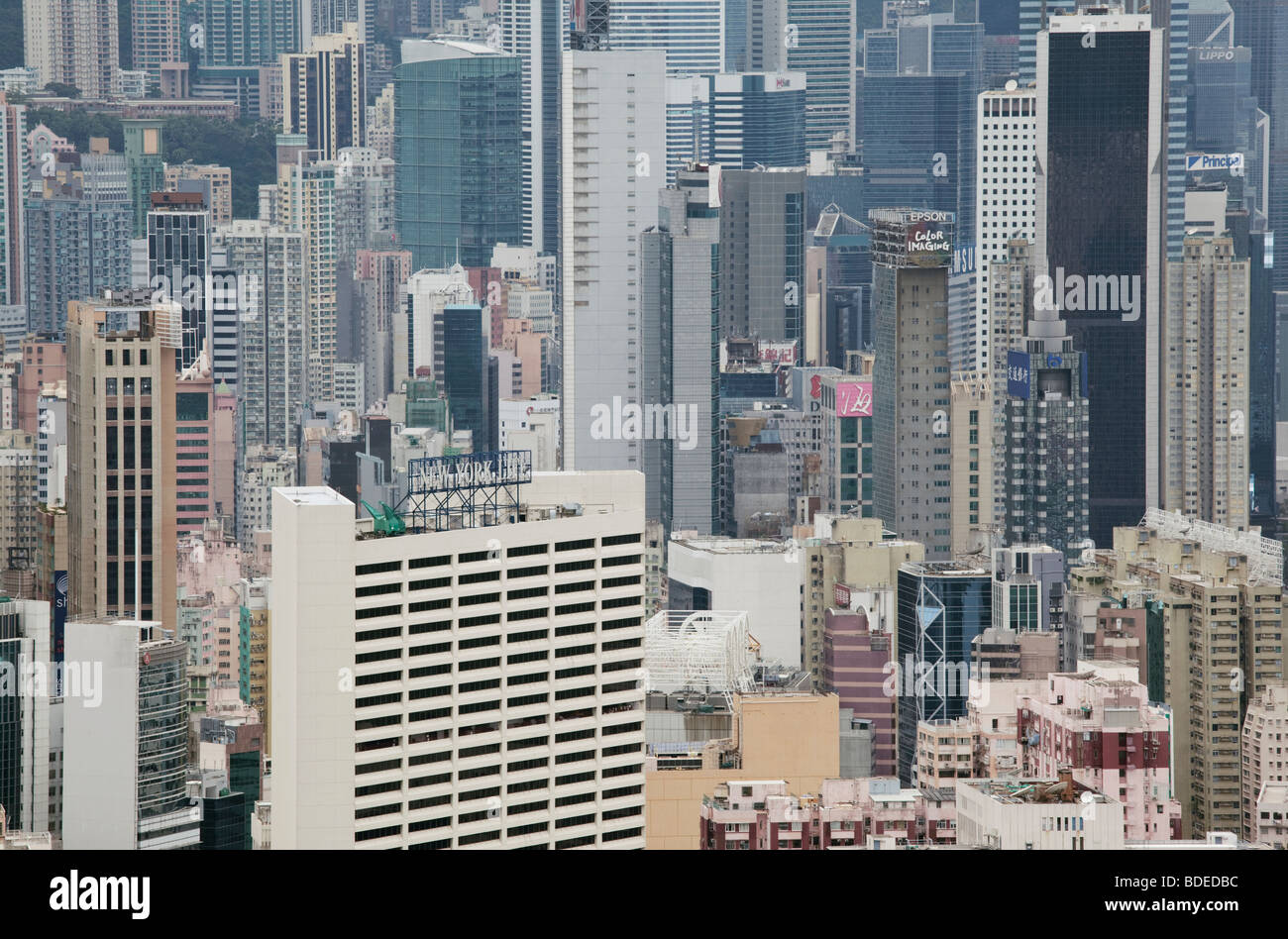 High rise buildings Hong Kong, China. Stock Photo