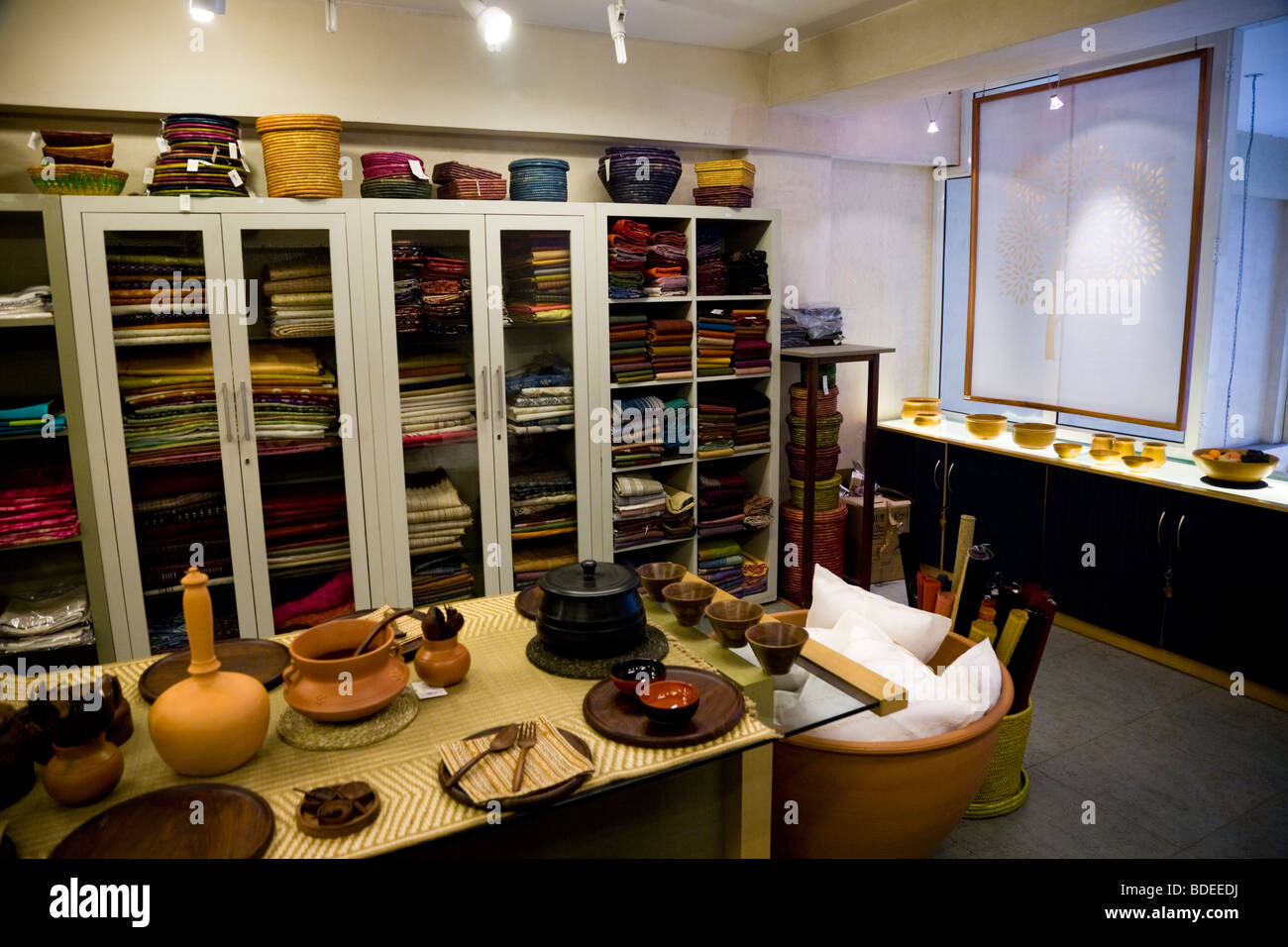 Interior of the Kamala Craft Shop a state emporium on Baba Kharak