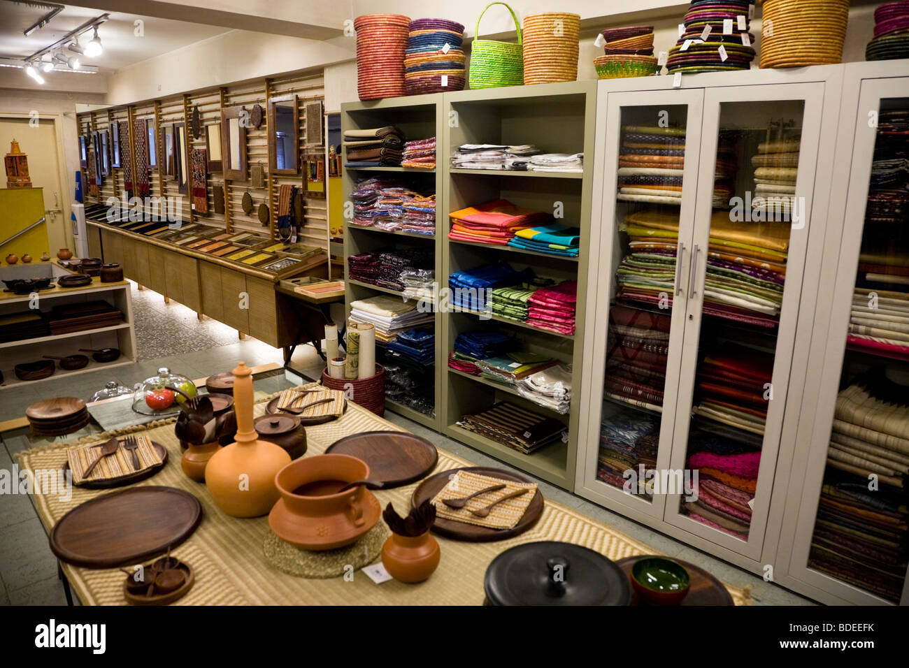 Interior of the Kamala Craft Shop a state emporium on Baba Kharak