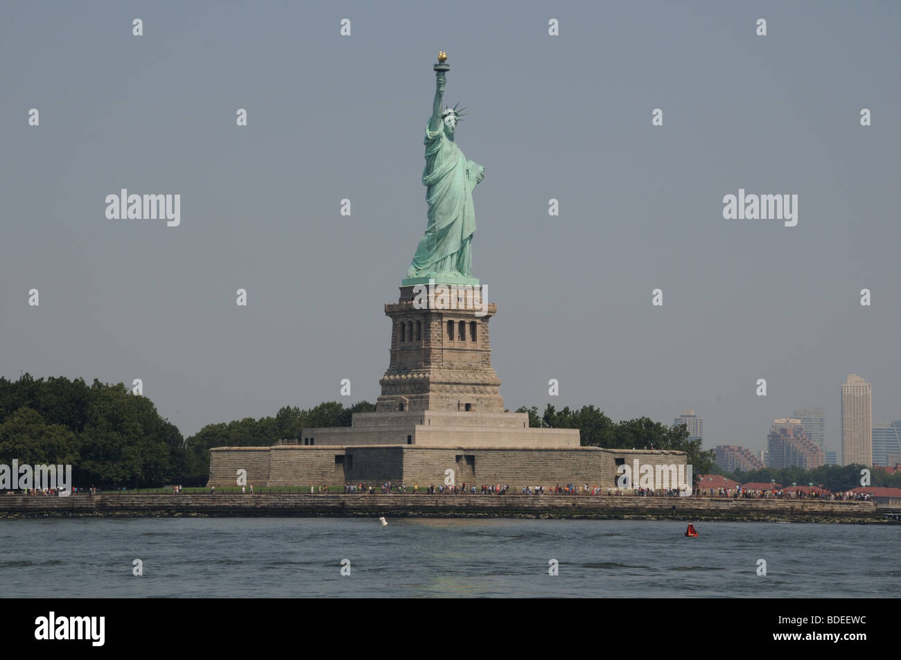The Statue of Liberty in New York harbor was given to the United States by France. She holds a