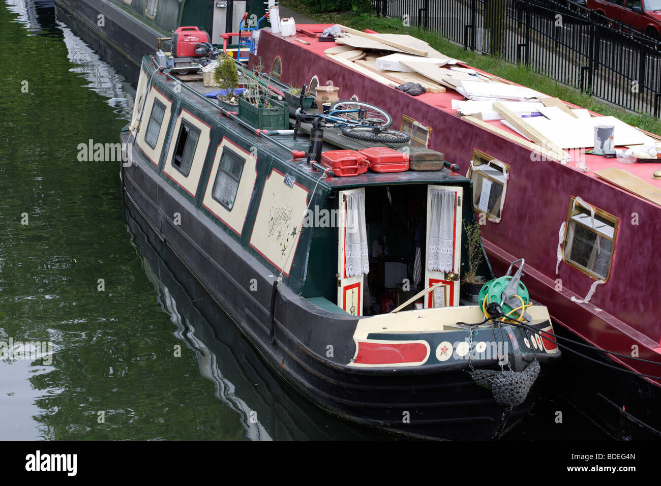 Canal boat Little Venice London England UK Stock Photo