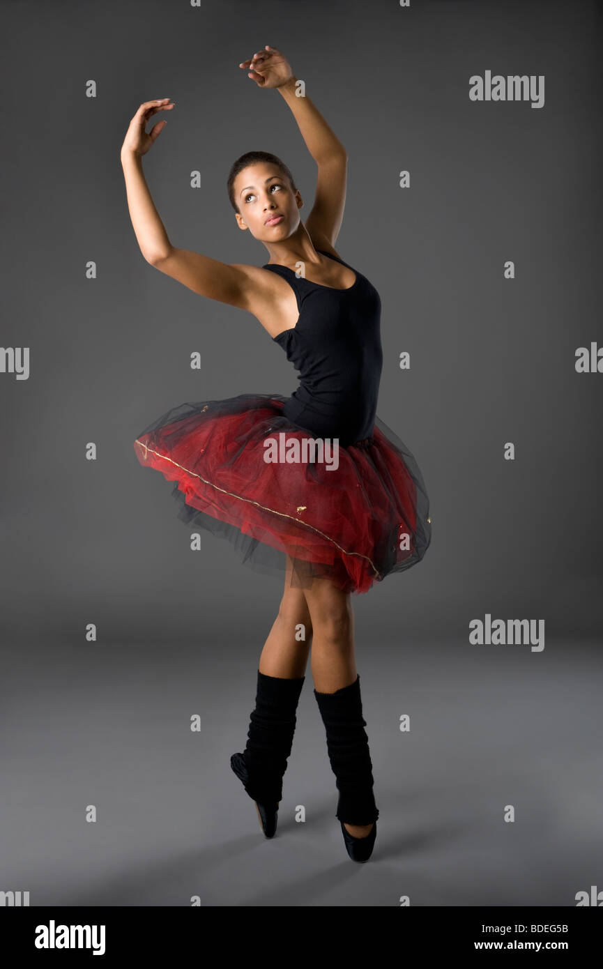 Studio picture from a classical ballerina Stock Photo