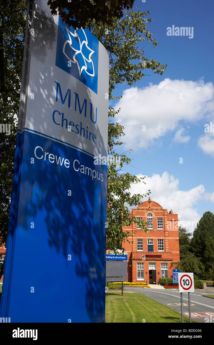 MMU Cheshire Crewe Campus Stock Photo