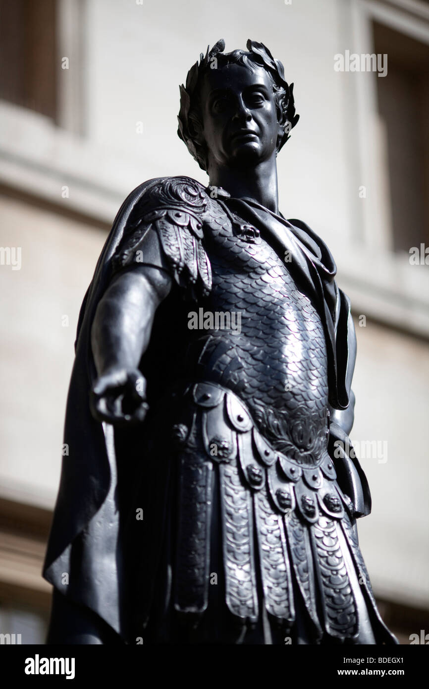 James II statue in front of National Gallery, London, England, United