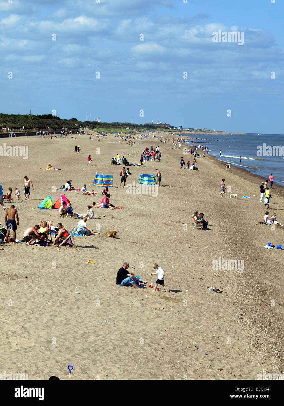 The sands at Skegness,looking towards Ingoldmells Stock Photo Alamy