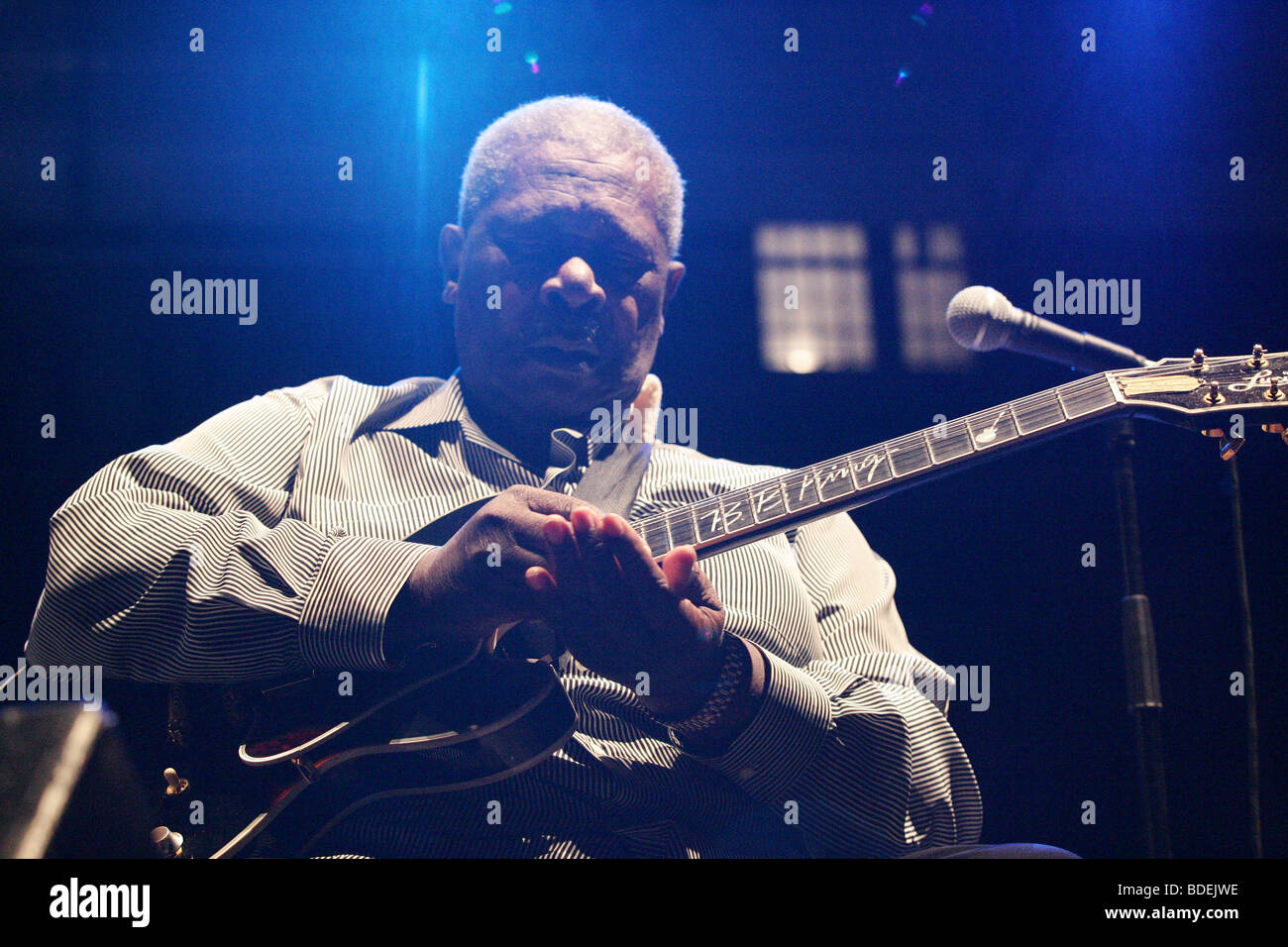 B.B. King Live in Udine, 11th of July 2005 Stock Photo - Alamy