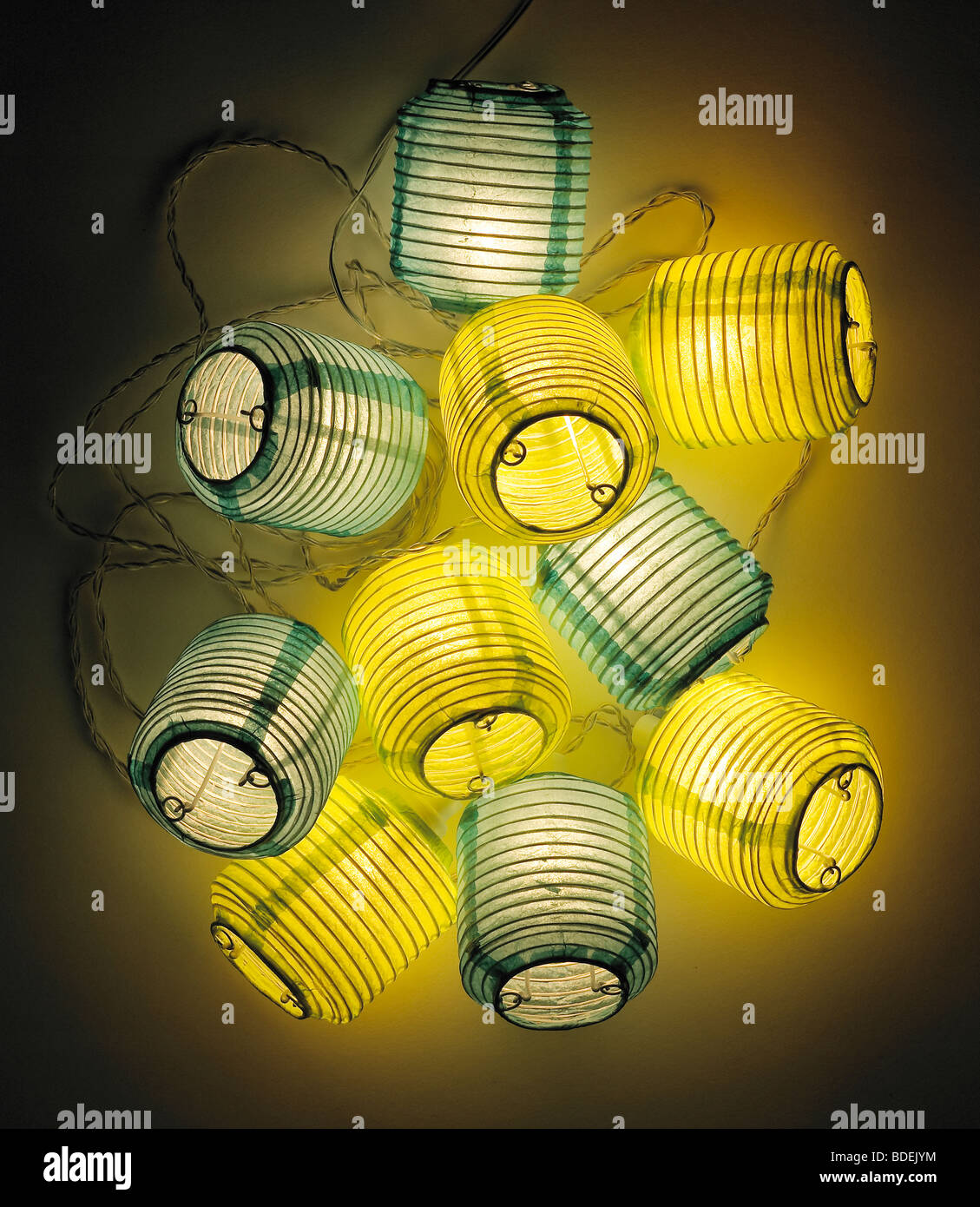 glowing paper lanterns Stock Photo Alamy