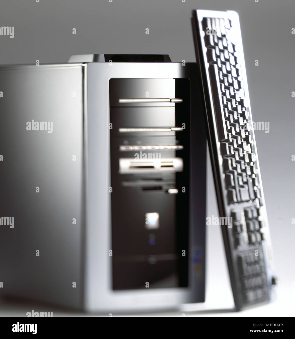 computer with keyboard Stock Photo - Alamy