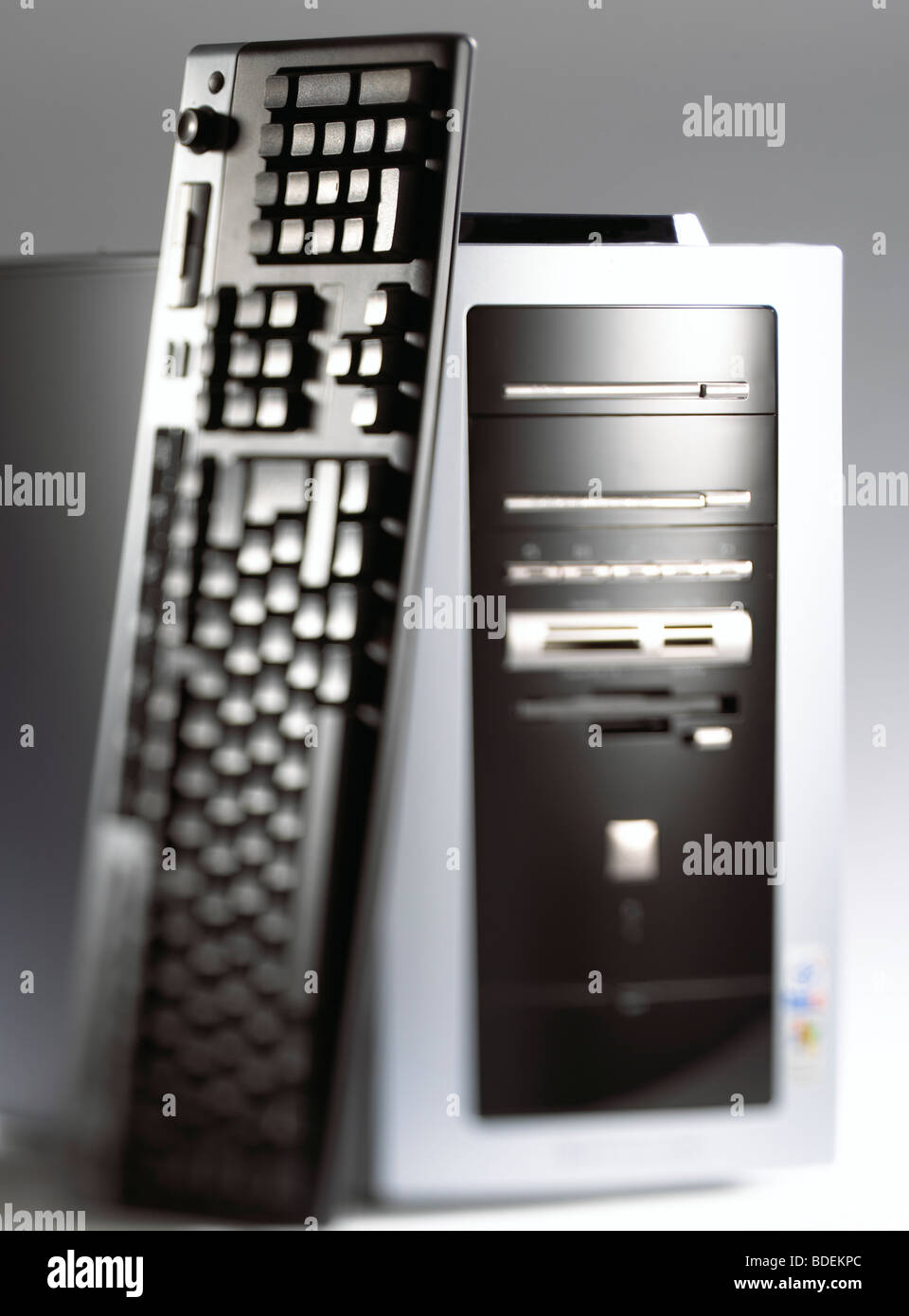 computer with keyboard Stock Photo - Alamy
