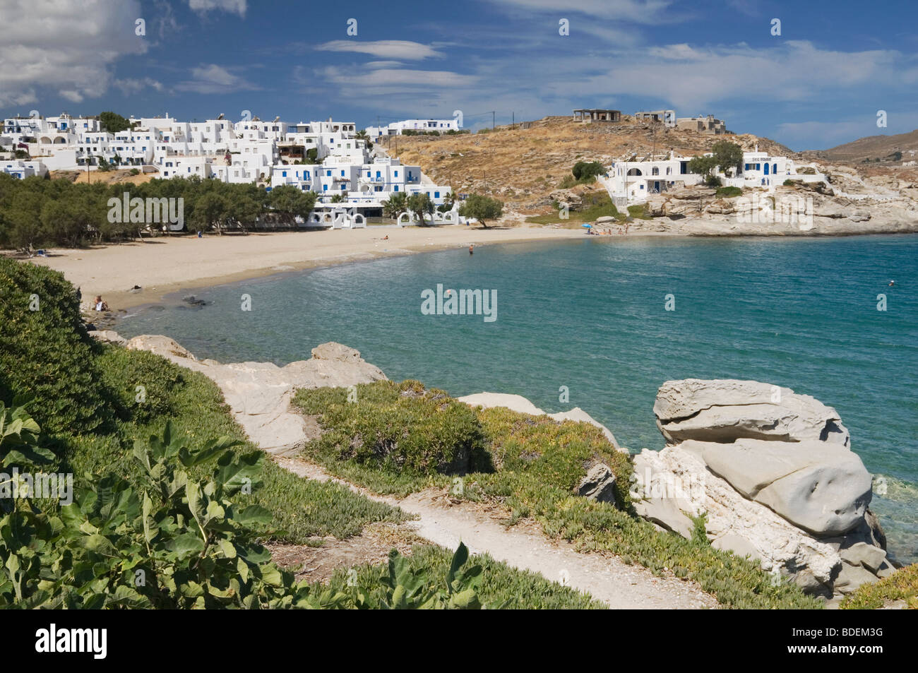 Piperi Beach near Naoussa, Paros Island, Greece Stock Photo