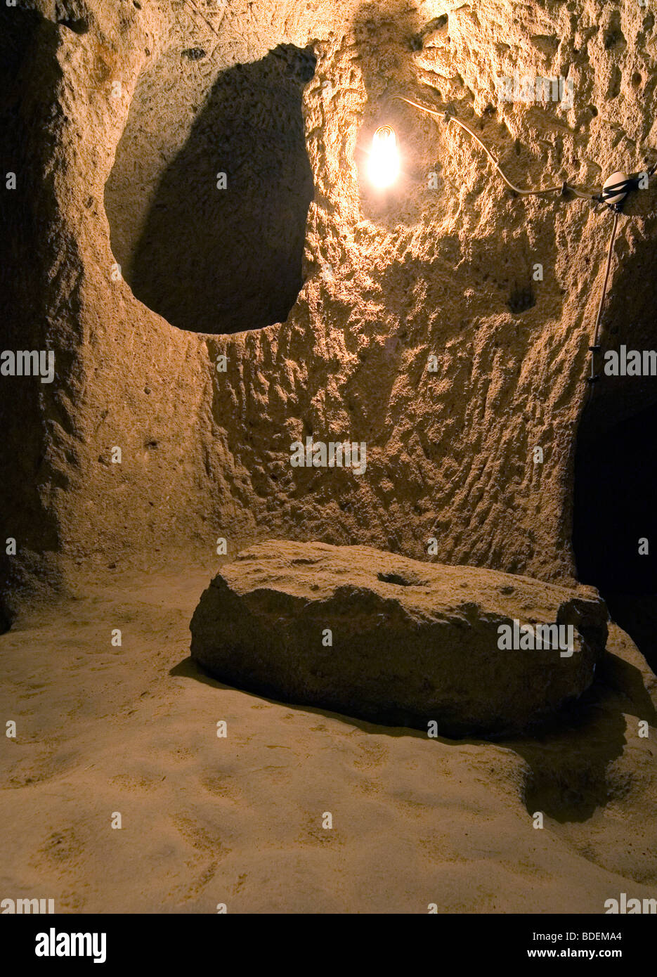 Cappadocia Kaymakli underground city World Heritage Turkey Stock Photo