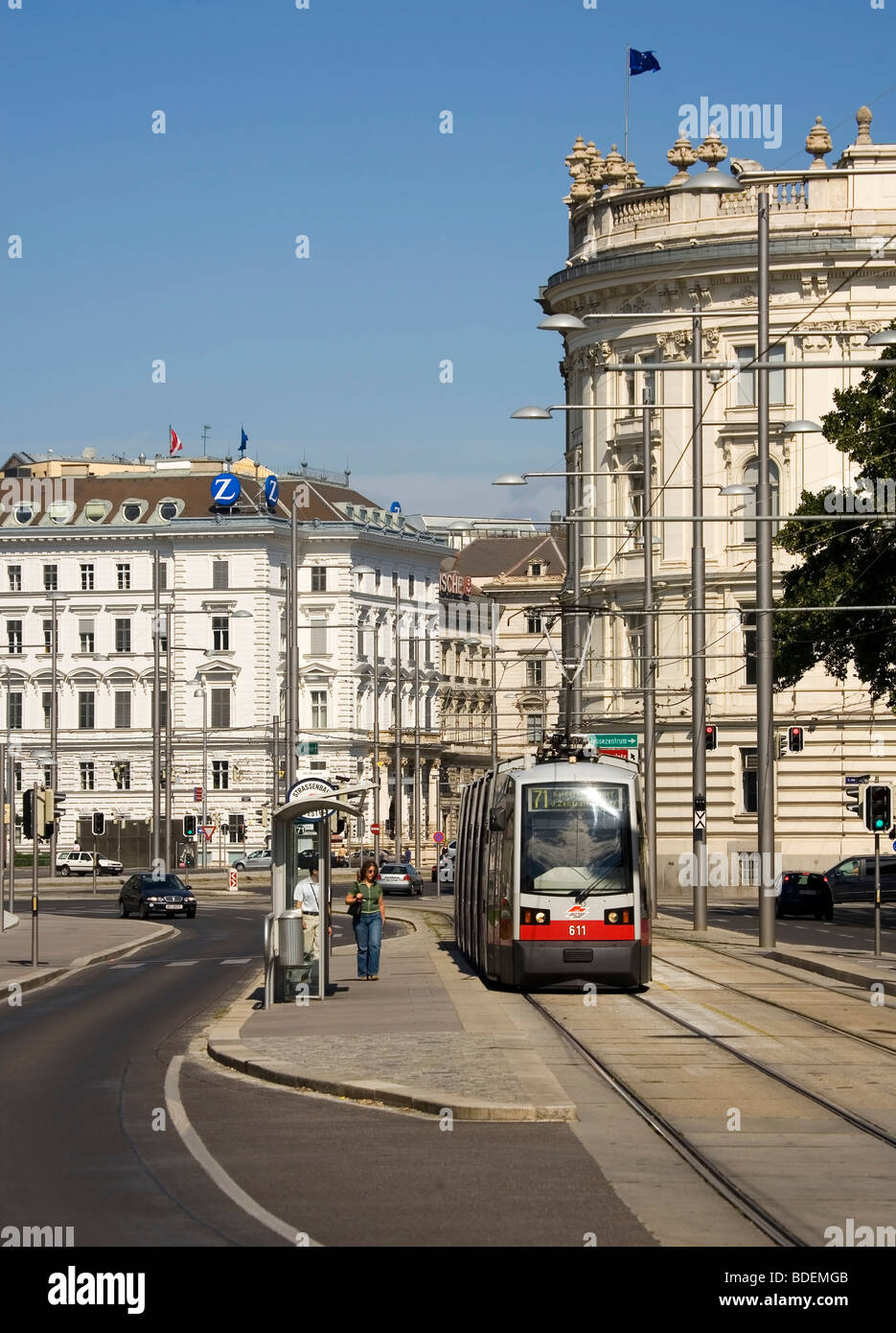 Austria, Vienna, tramway Stock Photo Alamy