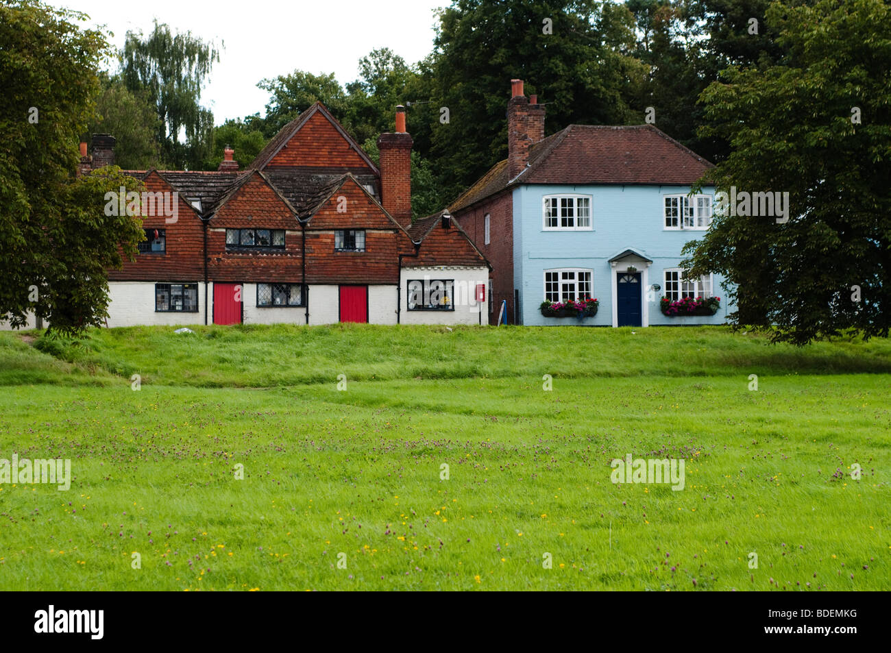 Row of houses in the village of Ockley, Surrey, UK Stock Photo Alamy